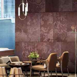 Contemporary Modern Flexible Artificial Stone Veneer Sheets Red Tera for Exterior Wall Cladding for Outdoor Applications - Product Image 1