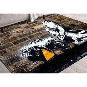 Tapis Banksy Praying Boy : Décoration Street Art lavable en machine, tapis fin non tissé - Product Image 5
