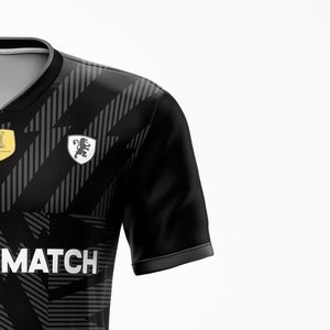 Maillot de football personnalisé OEM à succès – Ensemble uniforme de football de qualité supérieure à manches courtes en coton Spandex à séchage rapide - Product Image 4