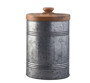 Metal <b>Canisters</b> Handmade Hotel Restaurant Kitchen Airtight Custom Made Galvanized Metal <b>Canister</b> <b>Set</b> - Product Image 3