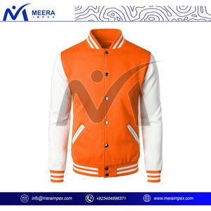 Chaqueta universitaria de plumón unisex ligera con cuello acanalado a rayas y puños de moda y cómoda para primavera Otoño e Invierno - Product Image 2