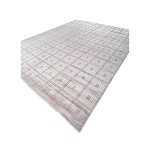 Tapis Aalam noués à la main en laine et soie, gris et noir, motif géométrique abstrait pour la maison, le couloir, le salon, pour adolescents - Pae-6172 - Product Image 2