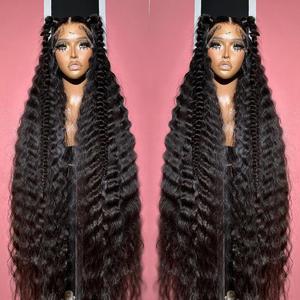250% Density 13x6 Hd Full Lace Loose <strong>Deep</strong> Water <strong>Wave</strong> Frontal Wig Wet and Wavy Curly Human Hair Lace Front Wigs - Product Image 5