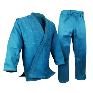 Alta calidad 100% algodón al por mayor personalizado Karate Gi logotipo frontal BJJ Kimono diseño personalizado uniforme de artes marciales 400g Unisex - Product Image 6