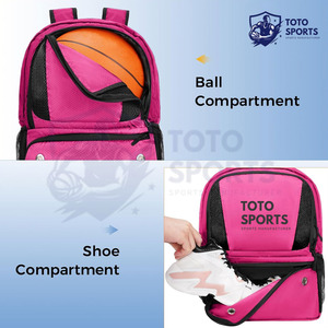 Sac de basket-ball rose confortable, best-seller, lisse, respirant, léger, logo personnalisé raisonnable, imprimé, intérieur/extérieur - Product Image 2