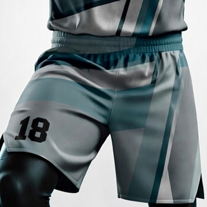 Low MOQ Wholesale Custom Sublimation Basketball Uniform Set Breathable Quick-Dry Mesh Short Anti-Bacterial Men's OEM Team Logo - Product Image 4