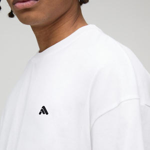 <b>Men's</b> 100% Cotton <b>White</b> Regular Fit Round Neck <b>Short</b> <b>Sleeve</b> Breathable Casual Streetwear T-<b>Shirt</b> 200g - Product Image 4