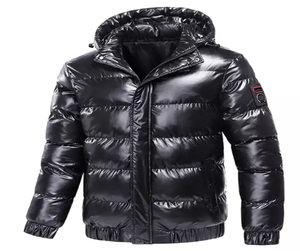 Veste en cuir pour hommes pour la saison d'hiver fermeture à glissière à manches longues coupe régulière vêtements de sport de motard pour adultes grande taille disponible personnalisable - Product Image 5
