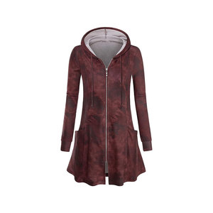 ชุดเดรสมีฮู้ดแขนยาวพิมพ์ลายโลโก้สำหรับผู้หญิง - Product Image 2