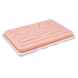 Instrument de pratique de suture de peau traumatique OEM Tampon de suture en silicone à 3 couches pour la formation médicale enseignant le modèle de peau humaine - Product Image 4