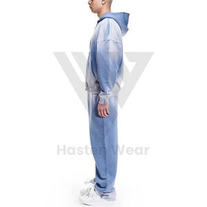 Conjunto Deportivo Informal para Hombre, con Capucha, Cintura con Cordón, Forro Polar, Transpirable, Cortavientos, Absorbente de Sudor, Color Sólido - Product Image 3