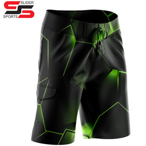 Short de bain en tissu polyester recyclé à séchage rapide pour hommes Pantalon court de plage imprimé par sublimation pour vêtements décontractés - Product Image 6