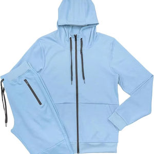 Meilleur design Survêtement à capuche avec fermeture éclair pour hommes de haute qualité 100% coton à séchage rapide respirant grande taille Collection hiver solide personnalisé - Product Image 1