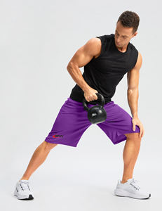 Short de sport cargo en polyester à séchage rapide personnalisé pour hommes, fitness, course à pied, basket-ball, taille plus pour adultes - Product Image 6