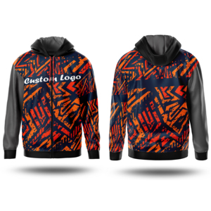 เสื้อฮู้ดซับลิเมชันของผู้ชายผ้าฝ้าย100% น้ำหนักเบาปักลายฤดูหนาวแห้งเร็วระบายอากาศได้ดี - Product Image 6