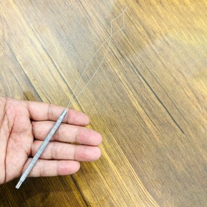 Double Loop Hair Extension Pulling Tool for Micro <b>Beads</b> & Nano Rings – Stainless Steel Professional Threader with Grip Handle - Product Image 6