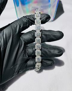 2024 Latest Designs Gold Plated Hip Hop Tennis <b>Bracelet</b> Wholesale Diamonds Moissanite and <b>Pearl</b> Engagement Gift for Men Women - Product Image 3