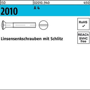Countersunk <b>Screw</b> ISO 2010 M6 X 70 A4 50 Pieces - Product Image 1