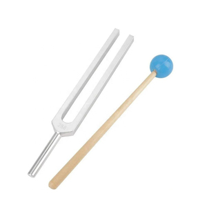 Tuning Fork 9 piezas aleación de aluminio plata neurológico Tuning Fork y percusión Hammer Set Pakistán hecho - Product Image 5