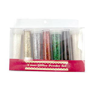 7pcs 14g 1/64 Chunky Biodégradable PLA Glitter 7 Mix Couleurs pour X'mas Craft Activities - Product Image 6