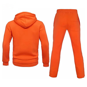 Conjunto de chándal de invierno de 2 piezas de talla grande para hombre, sudadera atlética ecológica de algodón 100% con capucha y cremallera completa - Product Image 2