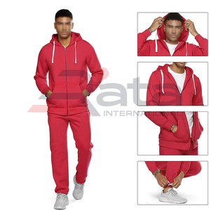 Chándales de diseño personalizado para hombre, traje de pista de alta calidad, con cremallera completa, para gimnasio, trotar, personalizado, novedad, 2 piezas - Product Image 5