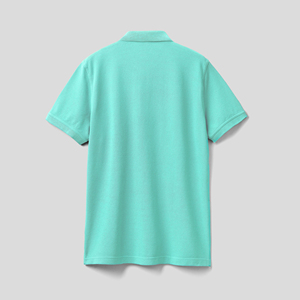 Camiseta Casual de Punto para Hombre, de Manga Corta, Color Sólido, Transpirable, de Poliéster/Algodón - Product Image 2