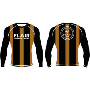 Personnalisé Durable Nylon BJJ Rash Guard Longue Protection UV Anti-UV Compression Chemise Respirant et Confortable - Product Image 3