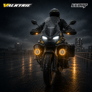 Phare auxiliaire Valkyrie 4,5 pouces 120W Ultra Vision 66BHP, feux de croisement/route ambre DRL 13200 Lumens, étanche IP68, clignotant 12V - Product Image 3
