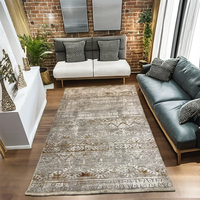 Tapis de sol double face en polyester, imperméable, à poils moyens, doux, antidérapant, pour voyage et maison, style turc oriental, le meilleur choix