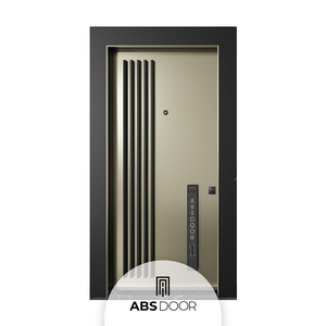 Porte d'entrée en acier moderne ABSDOOR TITANRA, prix imbattable, économie d'énergie, design réglable, entrée intérieure, villas, hôtels - Product Image 1