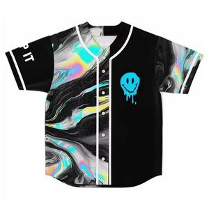 Offre Spéciale chemise de baseball raglan en polyester 100% vierge personnalisée/maillot de baseball personnalisé boutonné - Product Image 6