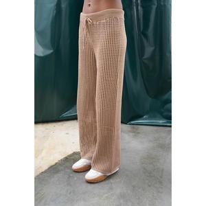 ชุดกางเกงขากว้างเอวสูงถักโครเชต์ Moon Loose รุ่น 9880 กางเกงใส่สบายระบายอากาศได้ดี - Product Image 2