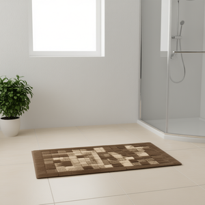 Alfombra de Baño MOSAICO Color Gris Paloma 110x60cm para Modelo White Quartz 13630 - Product Image 3