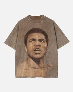 T-shirts surdimensionnés en coton léger et confortable unisexe meilleur design impression personnalisée séchage rapide décontracté demi-manches tricoté hommes - Product Image 4