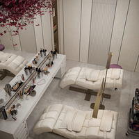 Espositore a LED per Arredamento da Salone, Espositore per Profumi da Esterno, Vetrina per Ristoranti, Design Personalizzato per Saloni di Bellezza