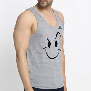 Débardeur pour hommes avec logo personnalisé et design Top de sport uni très vendu dans les meilleurs matériaux - Product Image 3