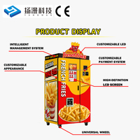Distributeur automatique de frites entièrement personnalisé OEM ODM, distributeur automatique de frites intelligent à écran tactile en libre-service