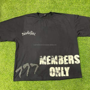 2024 Camiseta informal para hombre 220gsm Algodón/Fibra de bambú Camisetas para hombre de Pakistán - Product Image 1