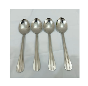 Ensemble de cuillères à dessert en acier inoxydable le plus vendu Couverts Artisanat Royal Crafts Cuillère à couverts en acier Design classique - Product Image 2