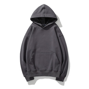 Fait sur mesure 350 grammes unisexe 100% pur coton luxe surdimensionné hommes sweats à capuche bouffée Anti-rétrécissement poids lourd en relief sweat à capuche d'hiver - Product Image 6