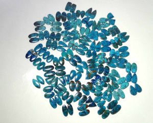 Par suelto de piedras preciosas de cabujón de cuarzo Shattuckite Natural de alta calidad para la fabricación de joyas, suministro al por mayor de precio superior - Product Image 6