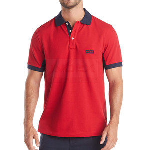 T-shirt polo à séchage rapide personnalisé OEM pour homme 100% coton à manches courtes avec tissage à motif solide Prix de gros à vendre - Product Image 1