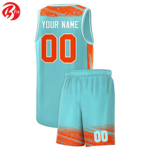 ชุดบาสเก็ตบอลกางเกงขาสั้นบาสเก็ตบอลสำหรับผู้ใหญ่พิมพ์ลายไซส์ใหญ่ - Product Image 4