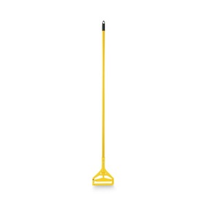 Boardwalk 60 Pulgadas Cabezal de Mopa Amarillo de Cambio Rápido con Cierre Lateral y Mango de Aluminio - Product Image 1