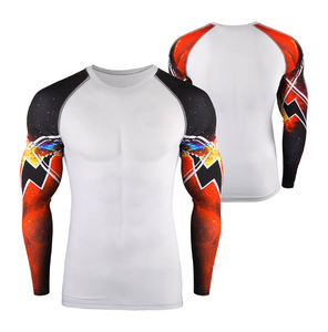 Conception OEM Confortable Séchage Rapide Hommes Fitness Manches Longues Rash Guard Usine Vente Directe Compression MMA Gear pour Arts Martiaux - Product Image 1