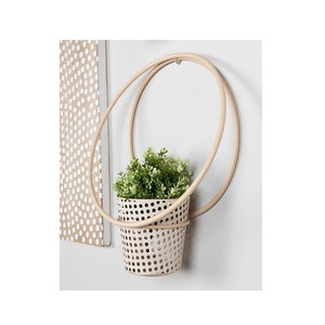 Handmade planters customized design & size decorative planters Rattan cane weaved wall hanging planters wicker flower pots - Product Image 1