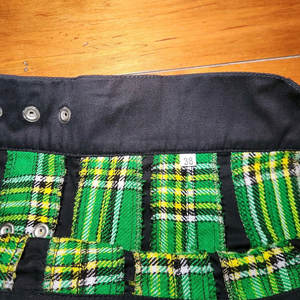 Kilt tactique hybride moderne pour homme en coton noir et tartan vert irlandais 2026 - Product Image 4
