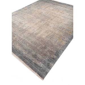 Alfombras de Lana y Seda Anudadas a Mano del Lejano Oriente Esh-1502, Gris y Negro, Patrón Abstracto, para Decoración de Sala de Estar, 9x12, Pasillo, 10mm - Product Image 2