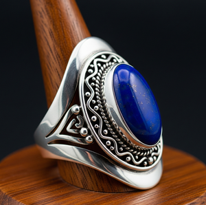 Anillo de Moda de Aleación Personalizado de Último Diseño de Rudra Gems, Turquesa de Alta Calidad Certificada, Chapado en Oro Rosa con Rodio, Anillo de Boda - Product Image 3